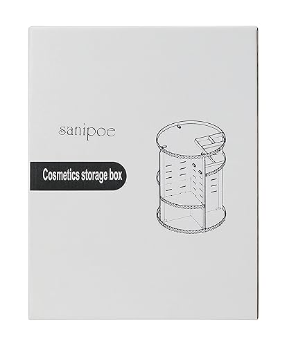 Miniatura 8 de sanipoe Organizador de maquillaje giratorio de 360 diamantes, estante de almacenamiento giratorio desmontable de gran capacidad, organizador Lazy
