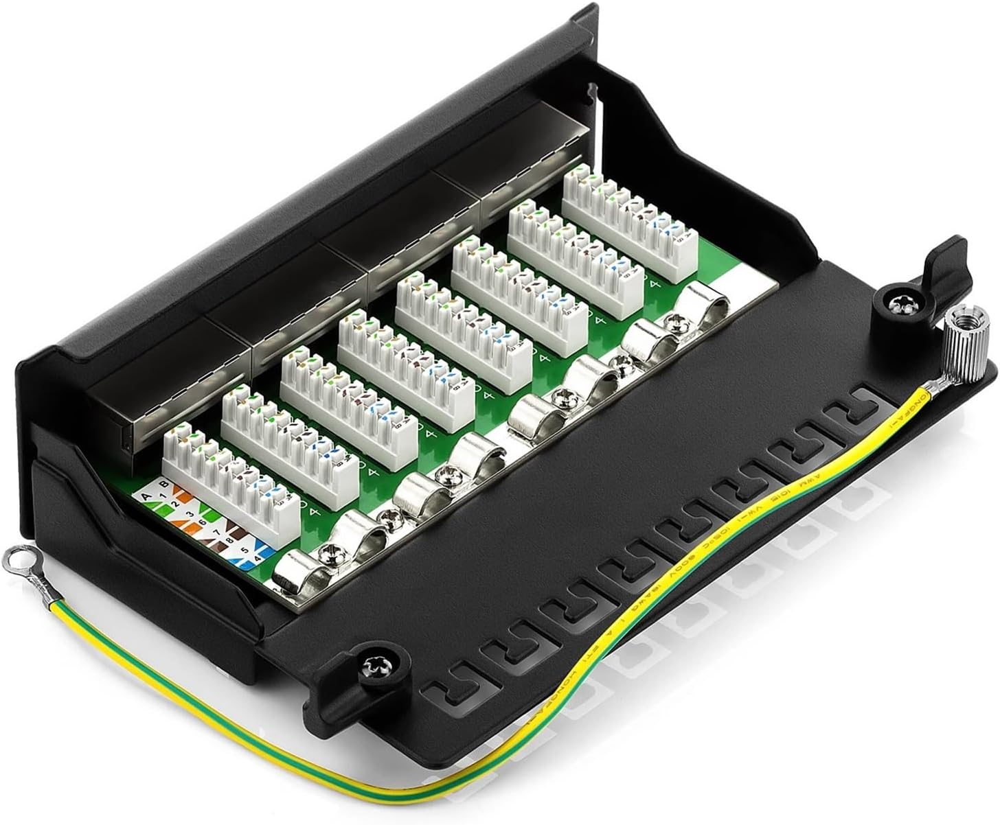 Mini Desktop CAT6A Cat6 8-12 Port Patch Panel(Cat 6 8-Port)