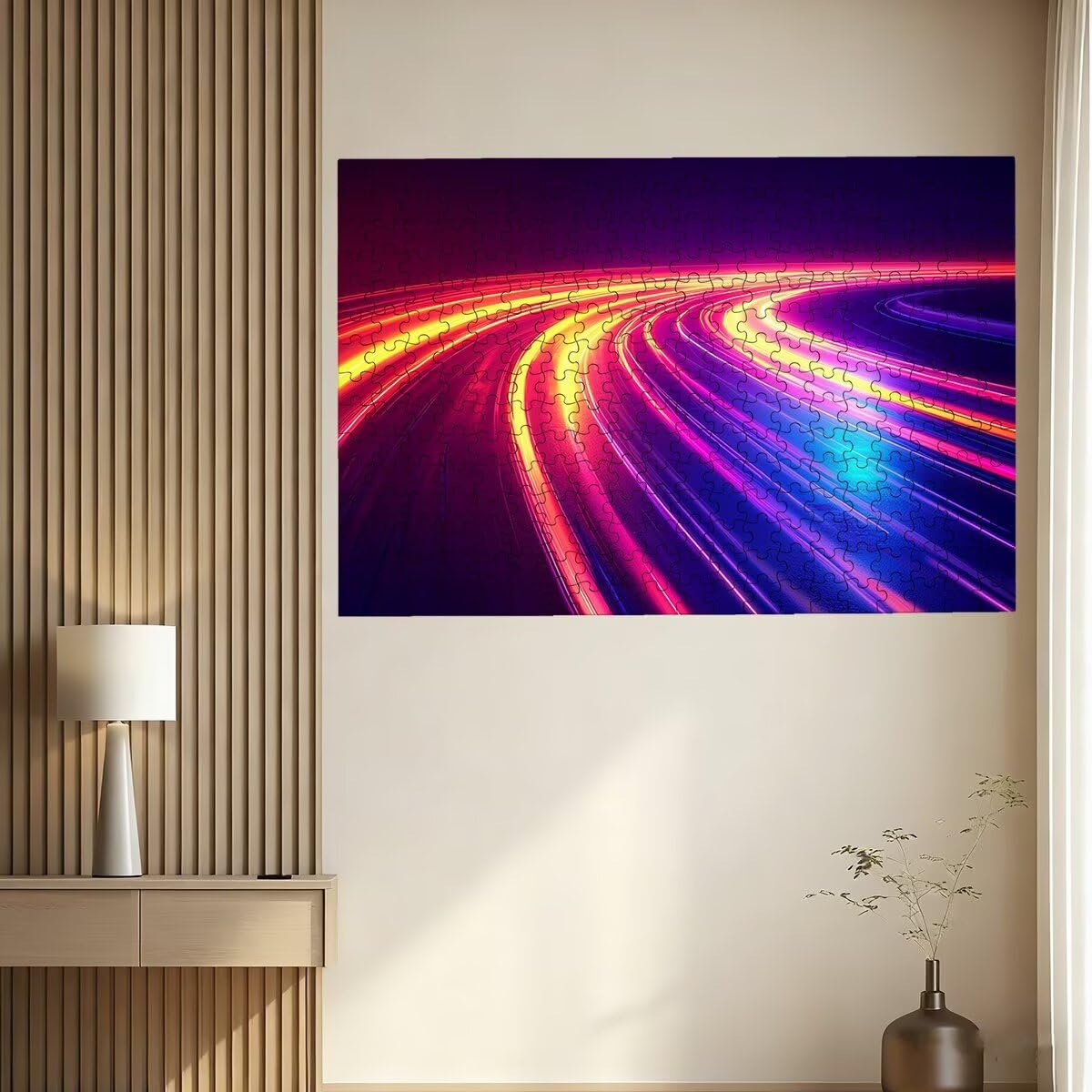 Puzzle 3000 sztuk abstrakcyjne, nowoczesne drewniane puzzle, klasyczne wyzwanie puzzle dla całej rodziny, zabawki puzzle litery na plecach, oryginalne prezenty dla mężczyzn -2015