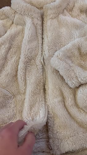 JiAmy Knusse Winterfleece Kinderoutfit - 2-Delige Set Met Rits, Lange Mouwen & Elastische Broek Voor Jongens & Meisjes 1-5 Jaar