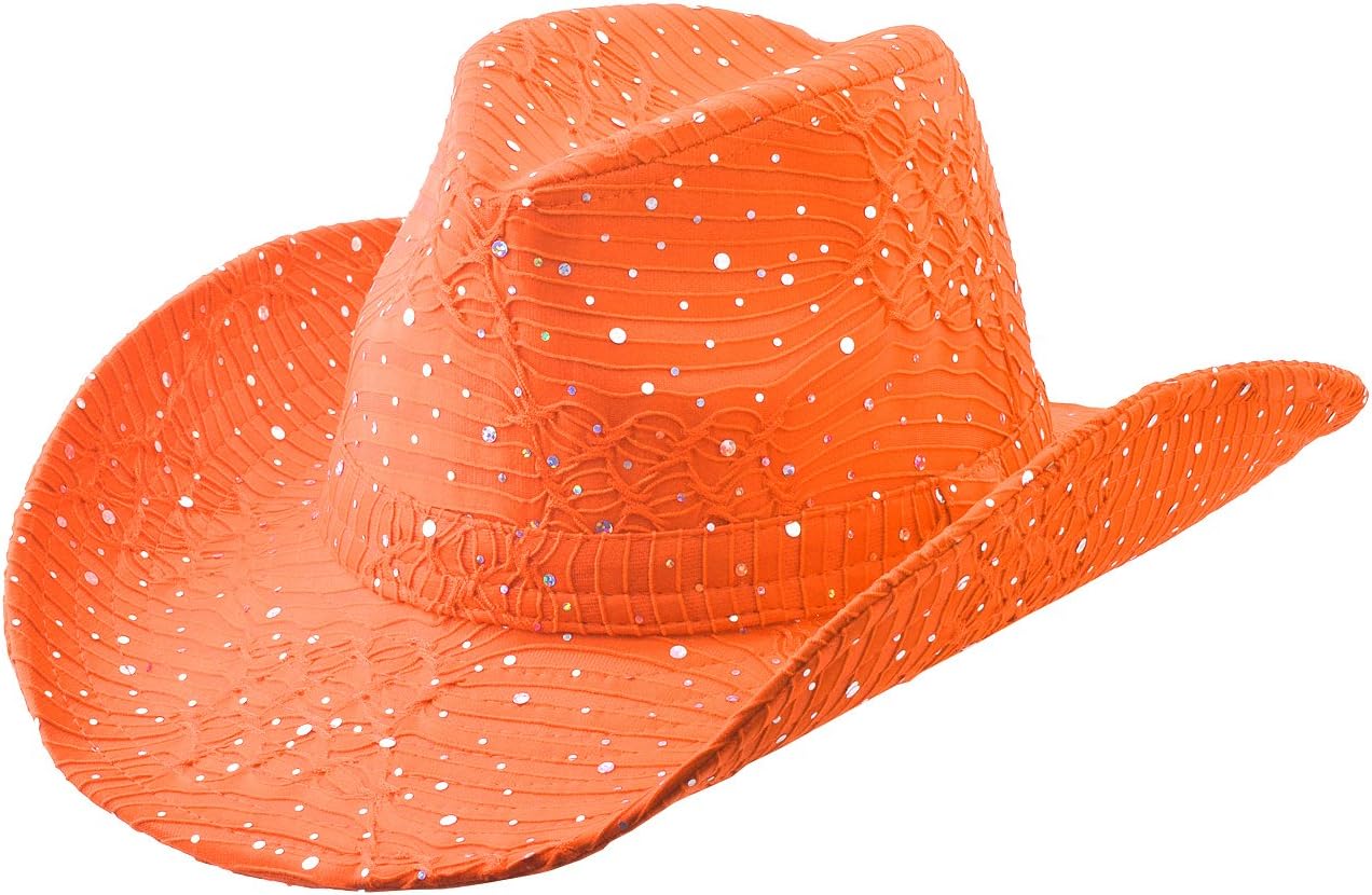 Cap911 Women's Sparkle Cowboy Hat Cap - Many Colors