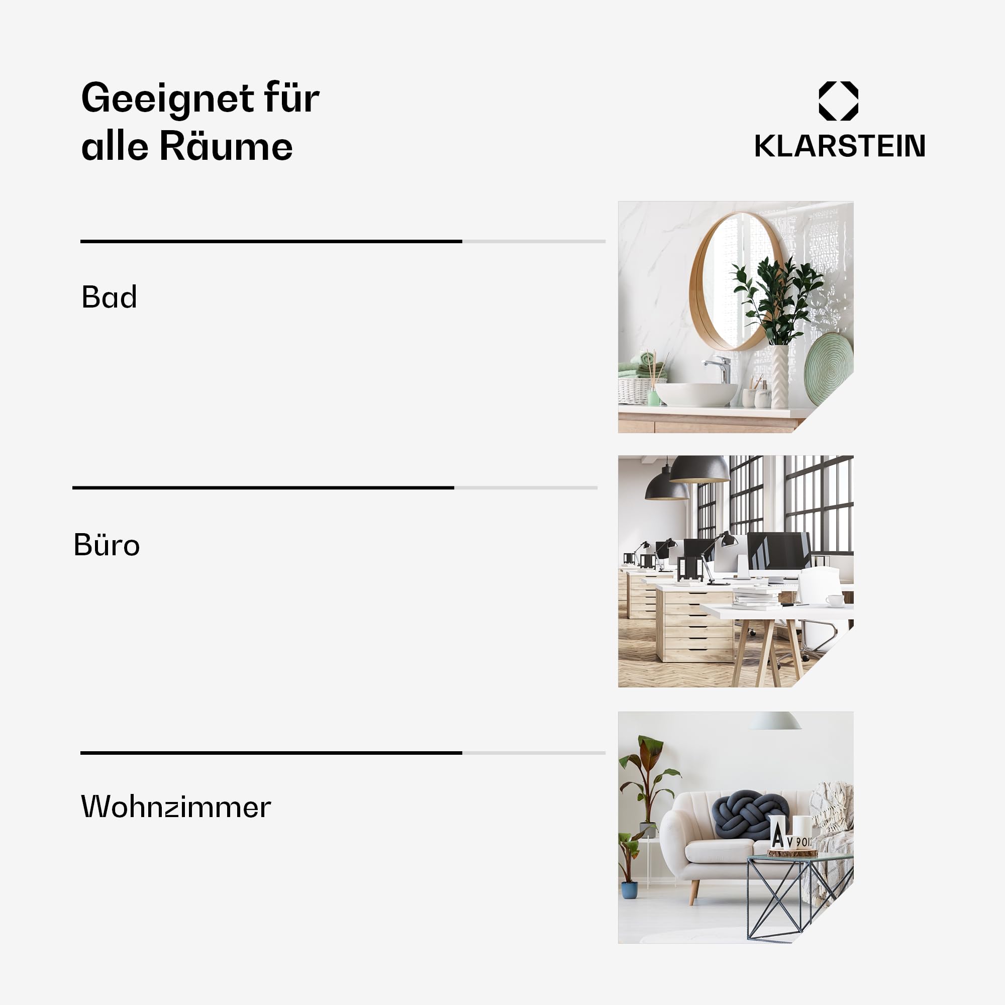 Klarstein Wonderbeam 650W Hybrid-Infrarot-Heizung - Wandmontage, Platzsparendes Design, IR-ComfortHeat, Versteckte LED-Anzeige, Fernbedienung, Überhitzungsschutz, Heizt 12-18 m², Energieeffizient