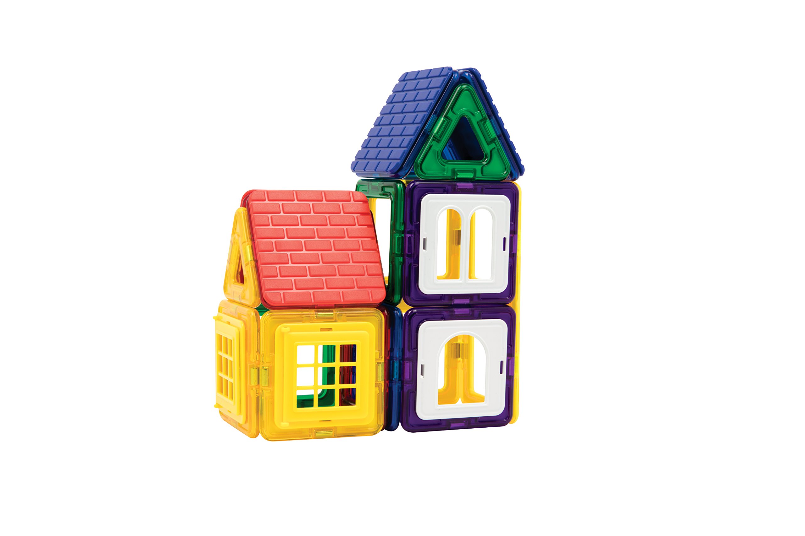 Magformers Wow House Magnetic Building Blocks Tiles Toy. Makes 20 Different Houses. Comes with Extra Puzzle Play Sheets And Building Cards Guides for Younger Children.