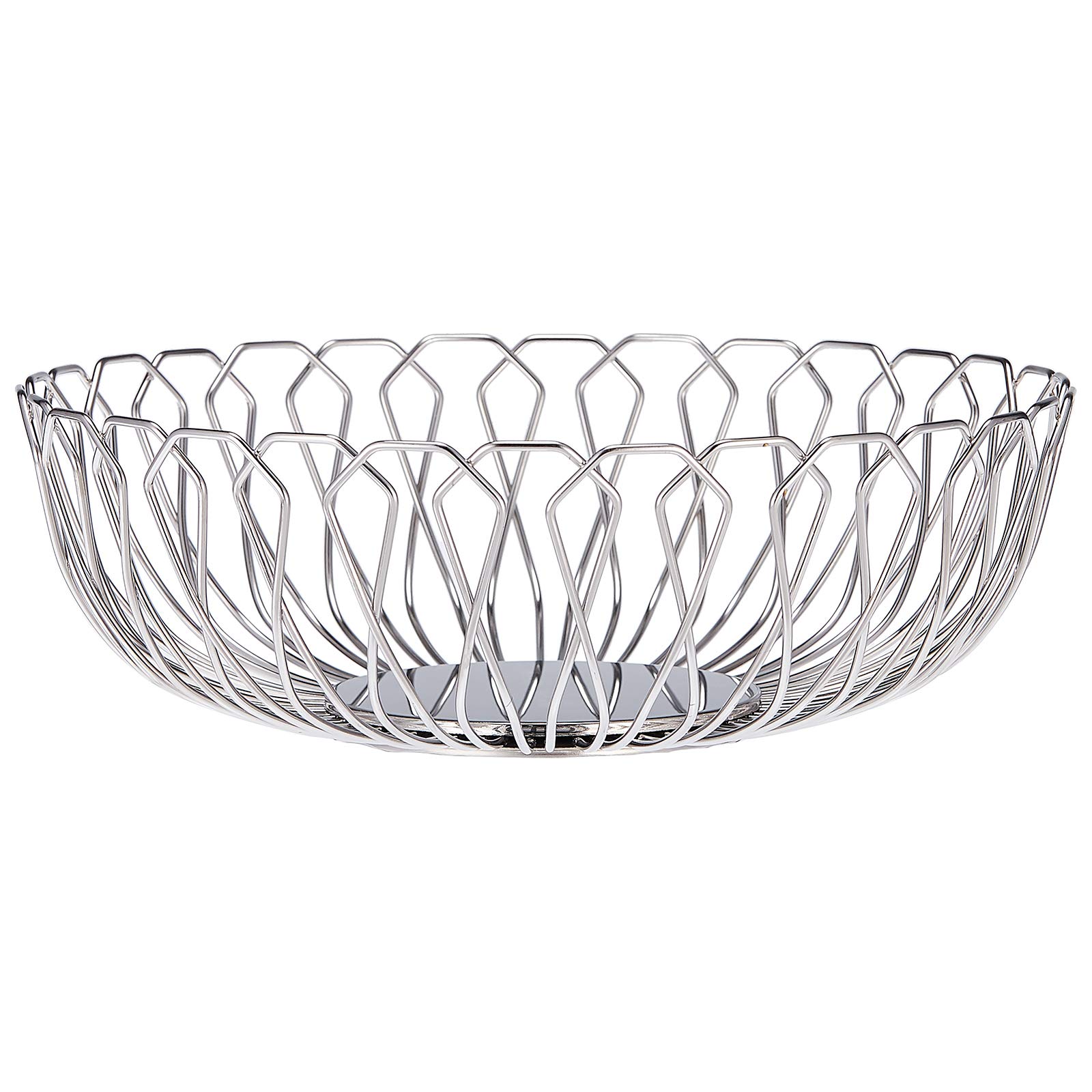 Regent Stainless Steel Round Spoke Basket - 17 Cm - Silver