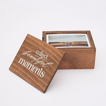 Giftsepeti Collect Beautiful Moments Printed Wooden Photo Box