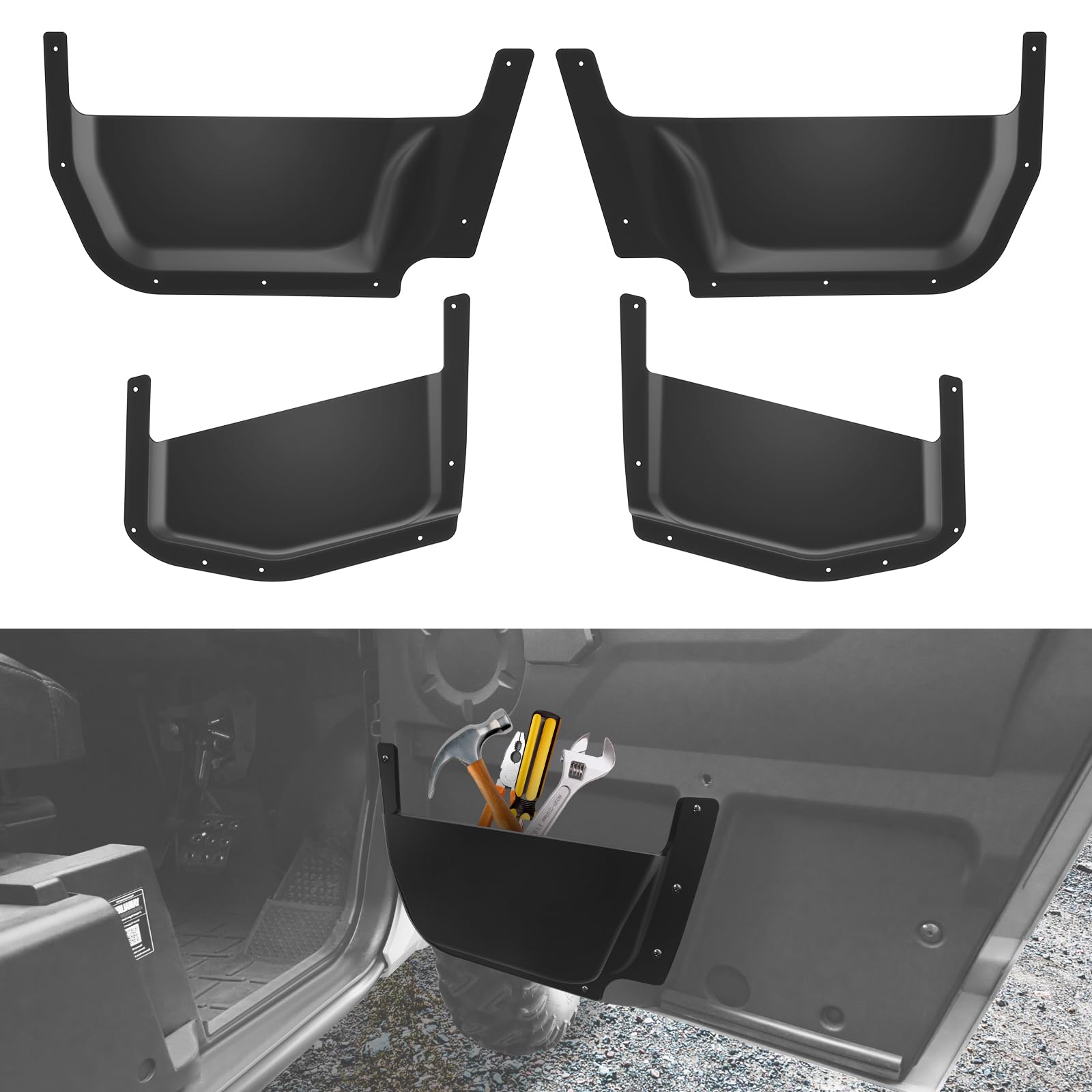 MudBusters Front Door Pocket Inserts For Yamaha Wolverine X2 & RMAX 2/4 Seat UTVs