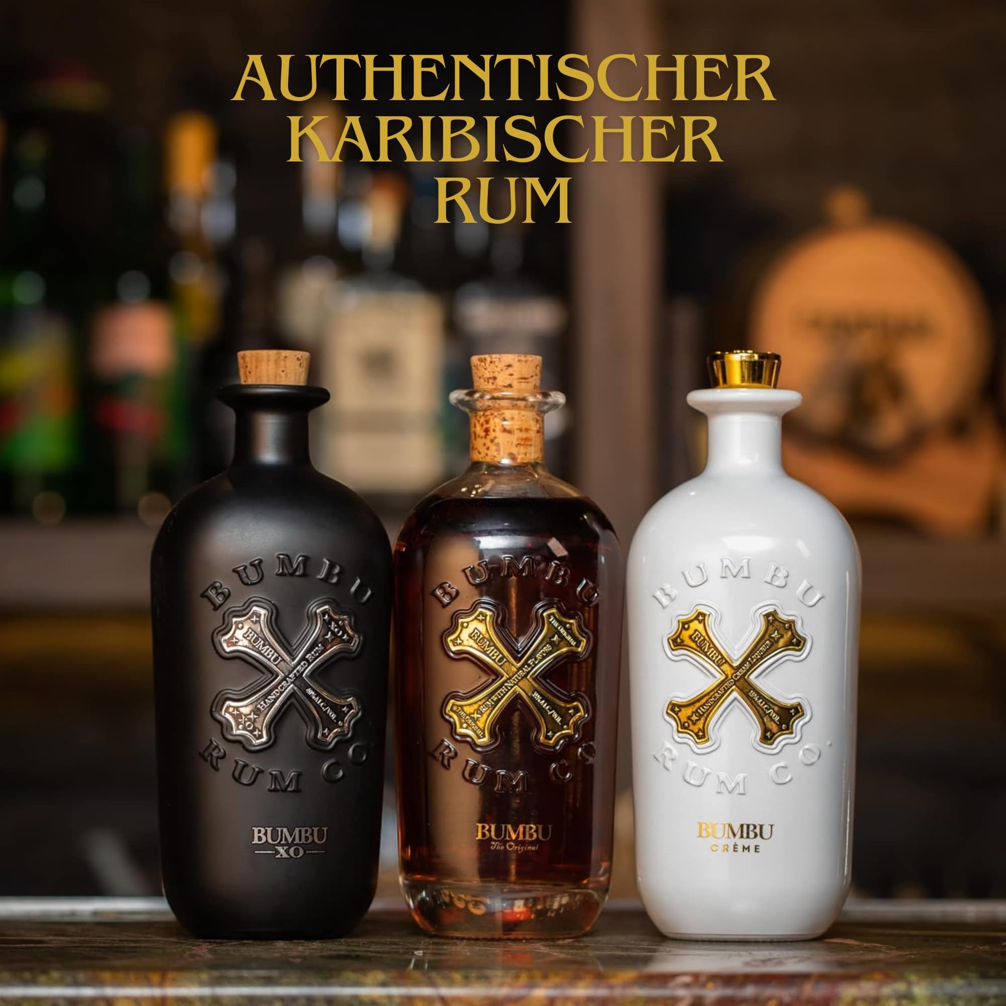 BUMBU The Original, Craft Rum Flavour Spirit, Bourbon-Fass gereift, für Cocktails oder auf Eis, karibischer Rum in der 0,7 Liter Flasche, 40% Vol