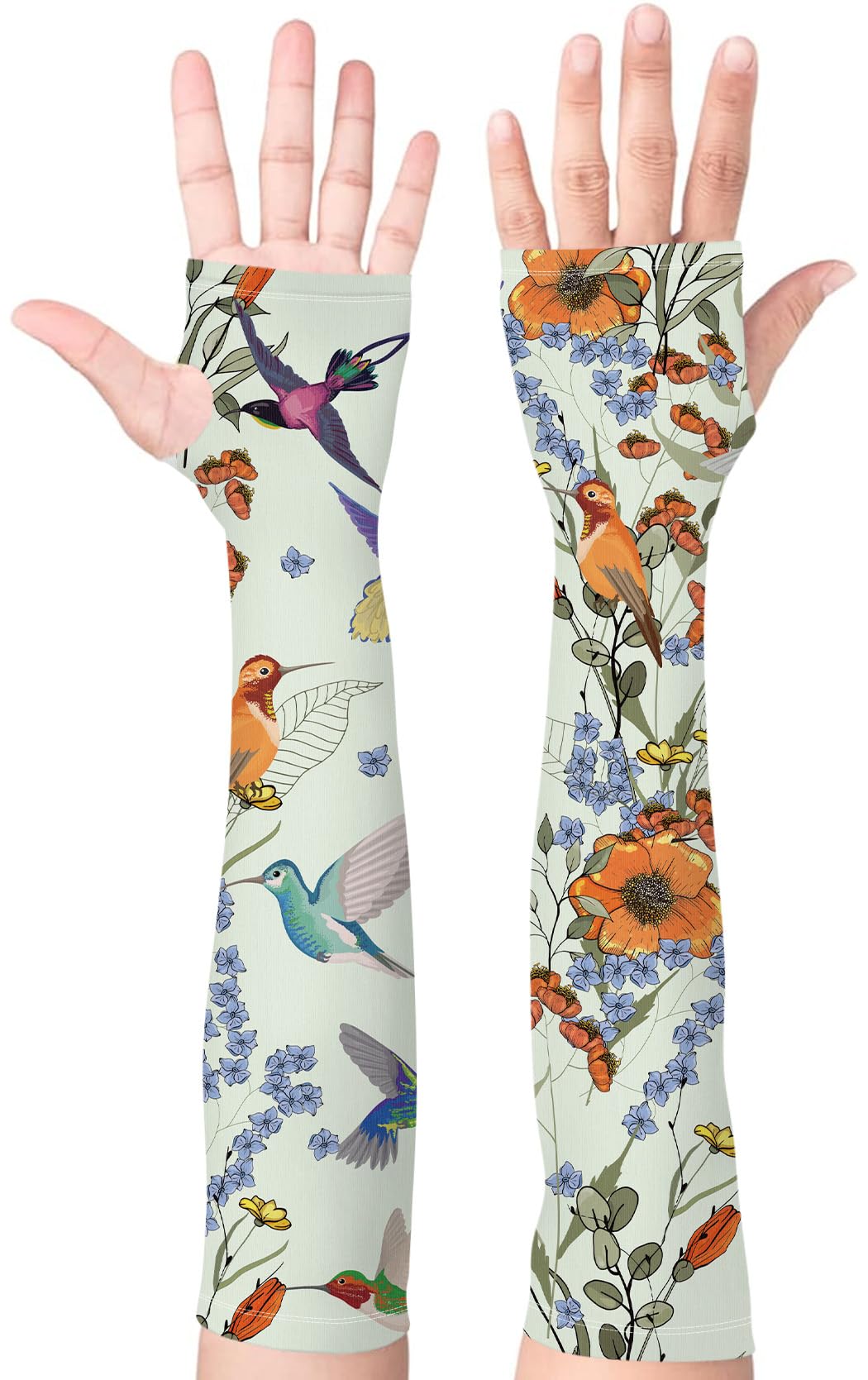 Gardening Sleeves for Women UV Sun Protection with Thumb Hole Anti-Scratch