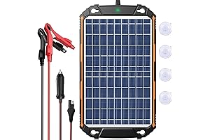 10W 12V Solar Battery Trickle Charger, 12 Volt Solar Panel Charging Kits