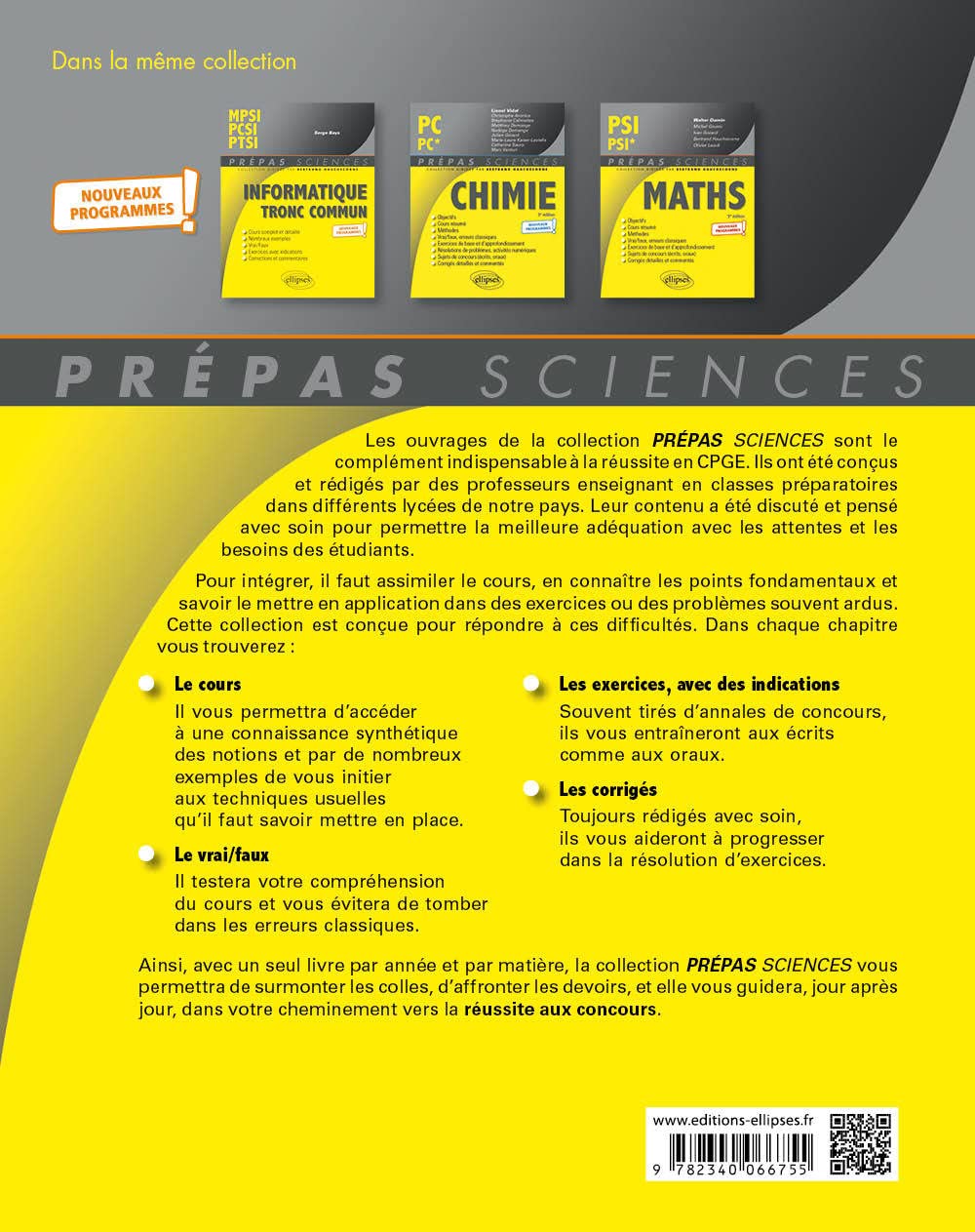 Informatique tronc commun - MP - PC - PSI - PT - Programme 2022