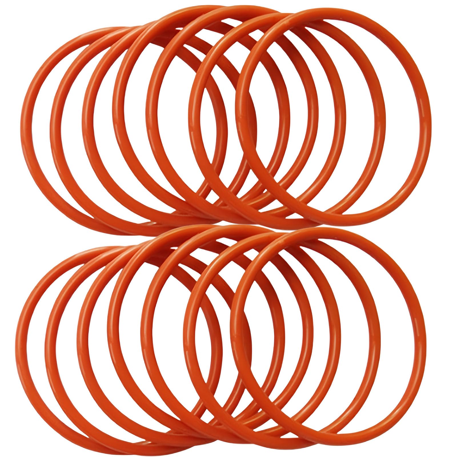 MACHSWON 30 Stück Silikon-O-Ringe Dichtungsringe Dichtungen 291,1 mm Außendurchmesser 284 mm Innendurchmesser 3,55 mm Breite Silikon Unterlegscheibe Runder Dichtungsring Rot
