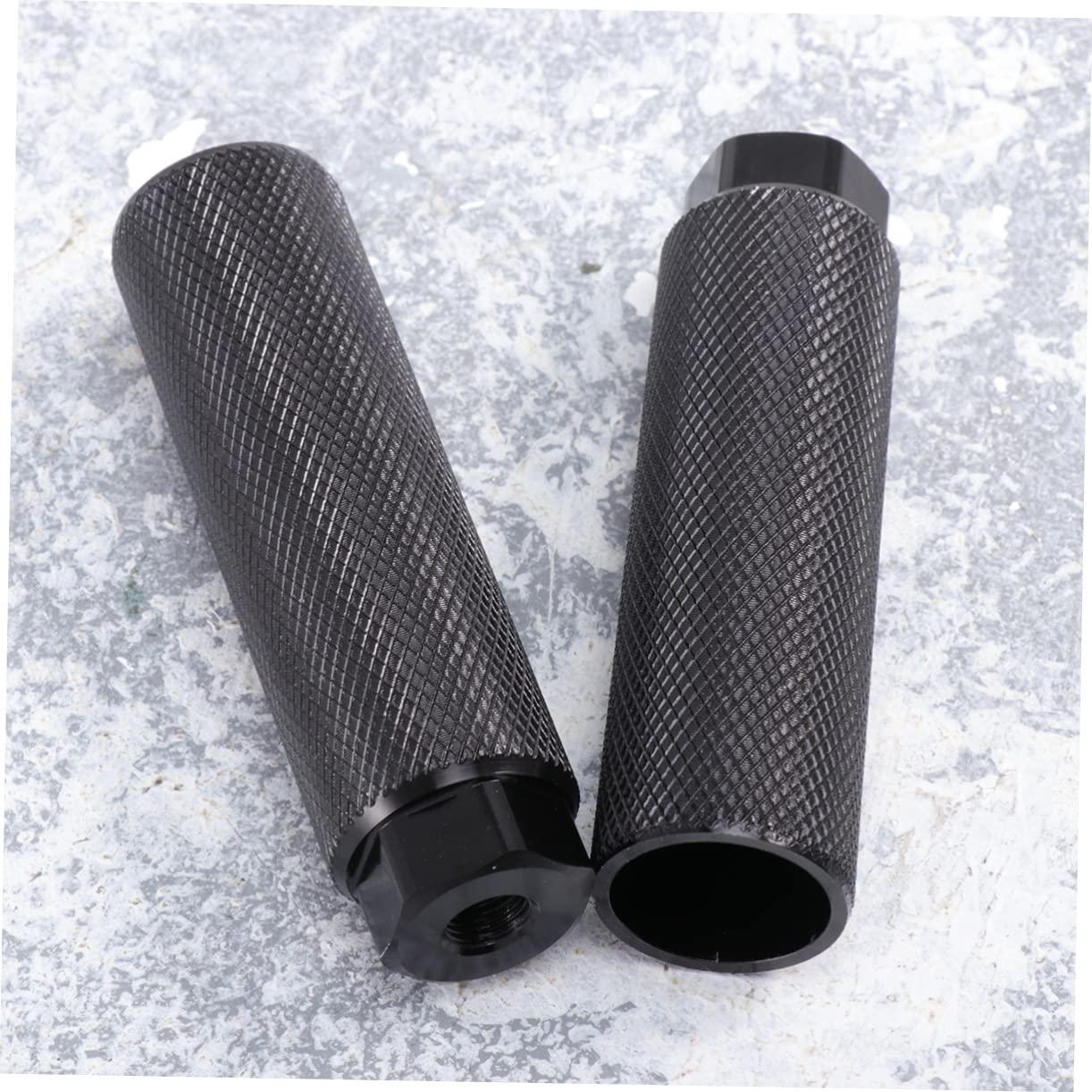 CLISPEED Motorcycle Restorator Bike Folding Bikes Aluminum Motorcycle Foot Pegs Male Mount Footpegs Footrest Bycicle Rear Pedals Mountain Bike Pegs Cylinder Pedal BMX Seat Nail 1 Pair