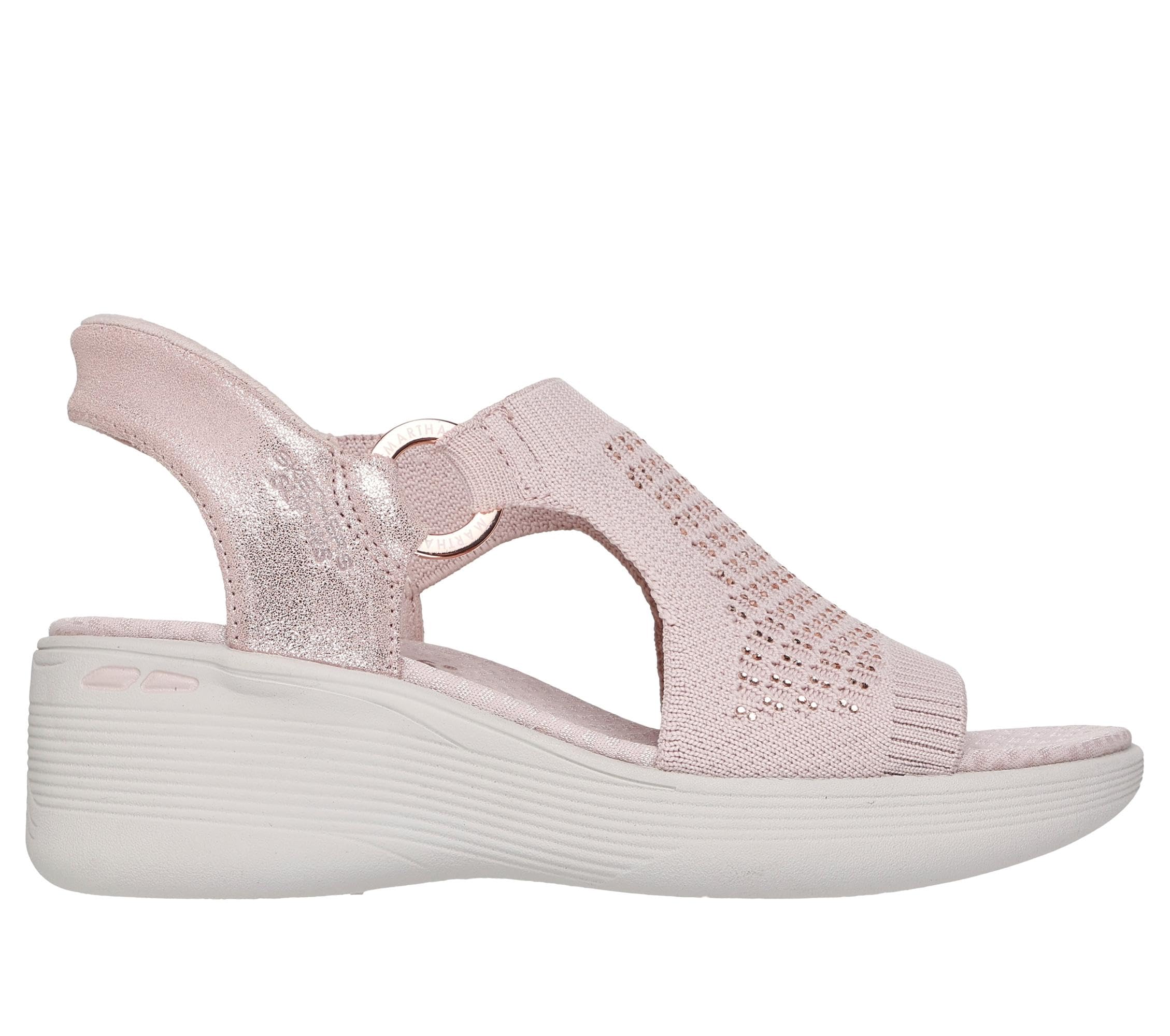 Skechers Damskie kapcie Martha Stewart's Pier-lite - Park Path bez użycia rąk