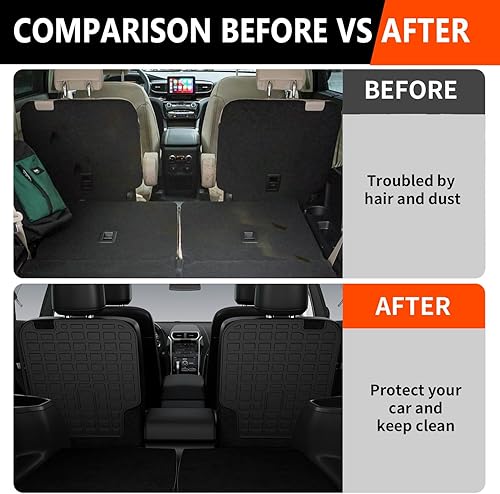 Miniatura 3 de powoq Compatible con Ford Explorer 2020-2022 con forro de carga TPE forro de carga para maletero para accesorios Ford Explorer 2020 2021 2022