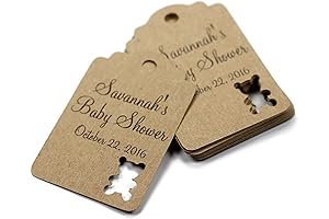 Custom Engraved Teddy Bear Tags for Baby Shower - Embellish Your Teddy...