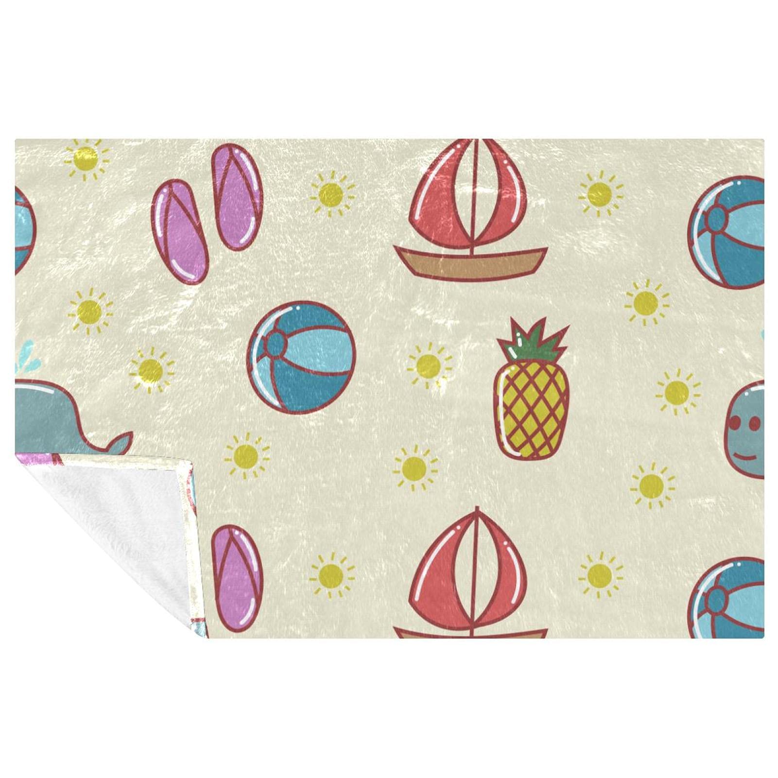 Couverture d'été douce pour lit canapé camping et plage 150x100