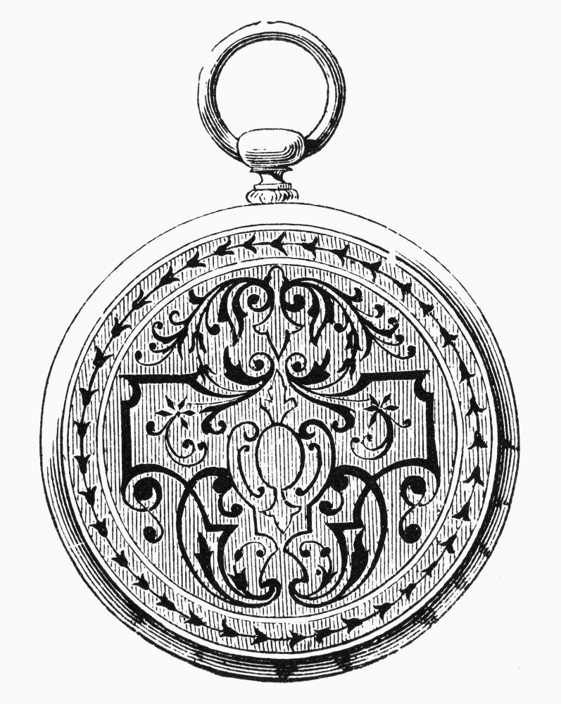 Pocket Watch 19Th Century Ndesign For An Enameled Watch Back 19Th Century Poster Print by (18 x 24)