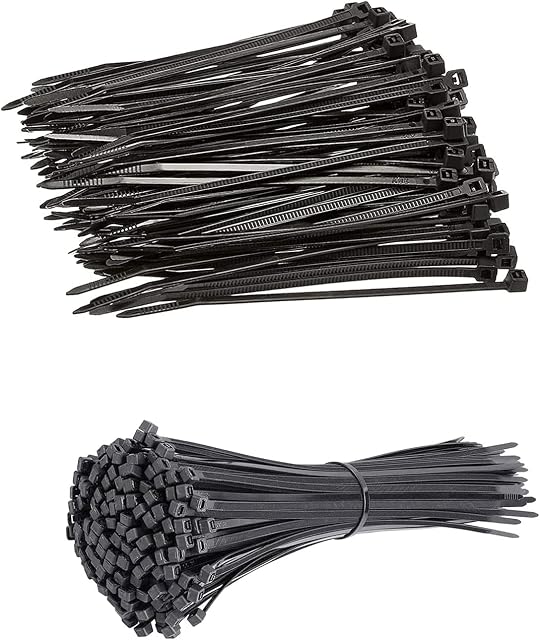 Câblodistribution en nylon lourd, fils autoportants de 5,9 pouces, 18 Lbs Résistance à la traction, UV & Résistant à la chaleur, ignifuge pour l'intérieur & Utilisation en extérieur - Industriel, Maison, Automobile (Noir, Paquet de 100)