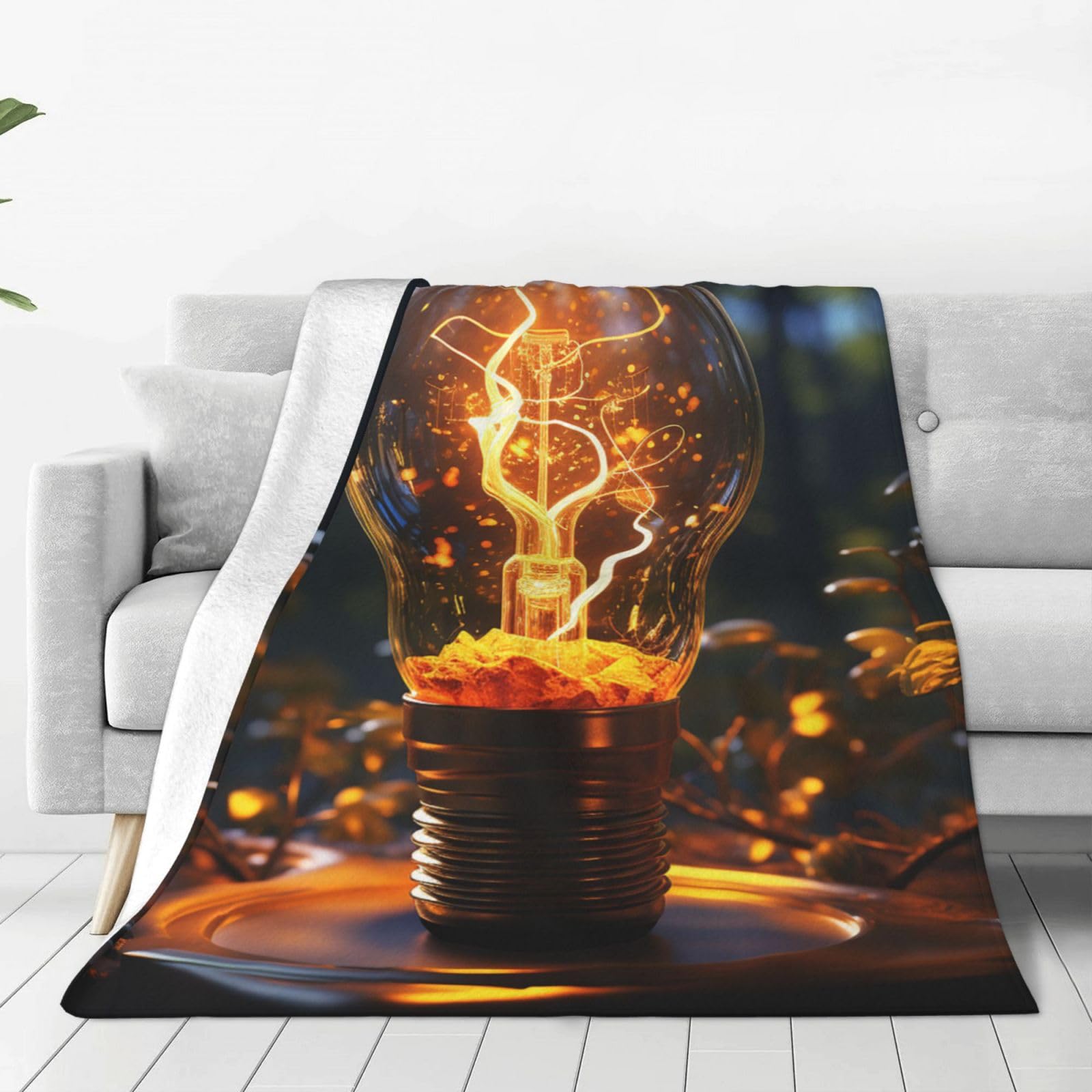 Couverture en micro polaire imprimée pour habiller votre canapé et réchauffer vos soirées