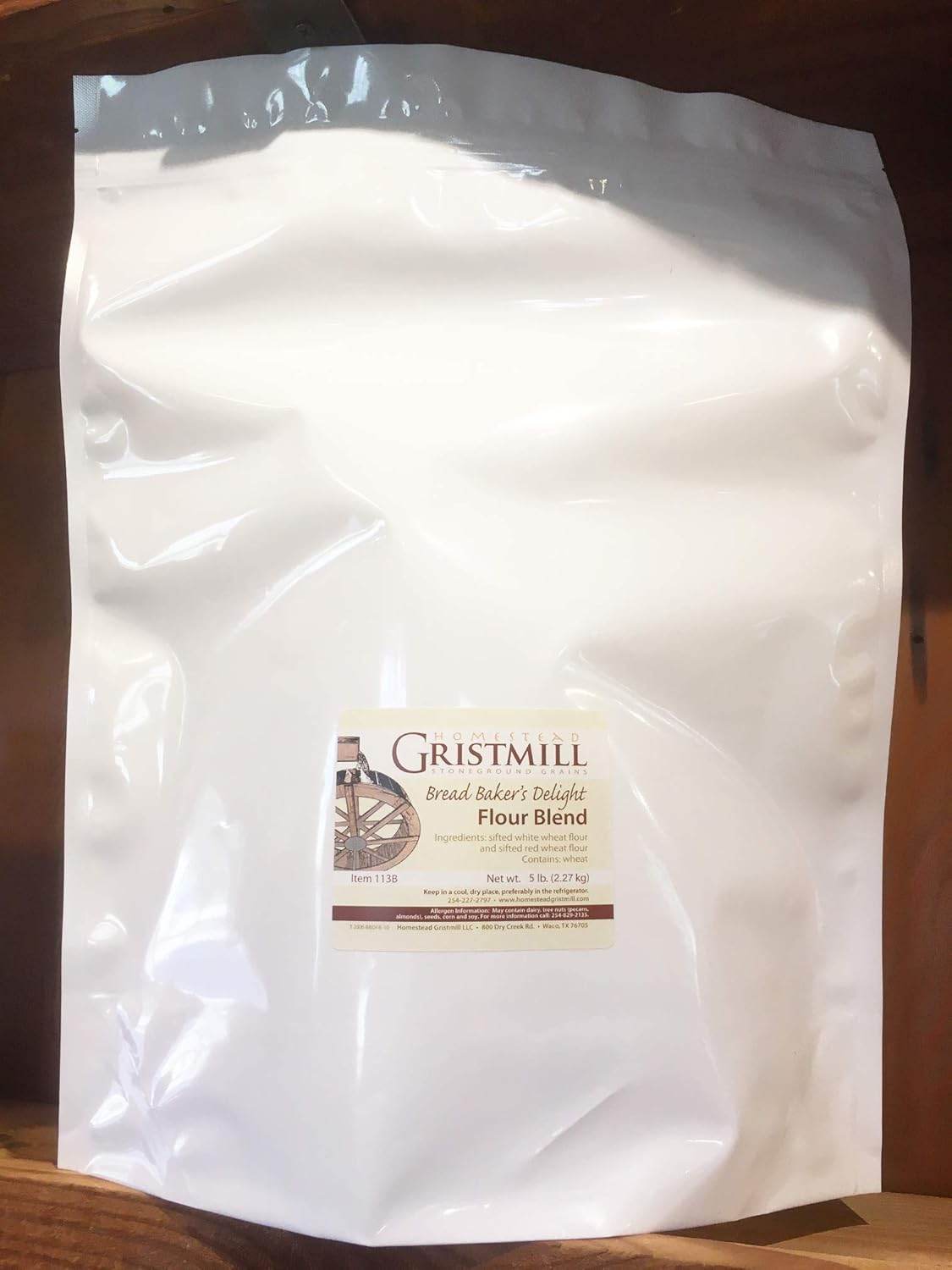 Homestead Gristmill — Non-GMO, Chemical-Free, All-Natural, Stone-ground Bread Bakers Delight (5 lb)