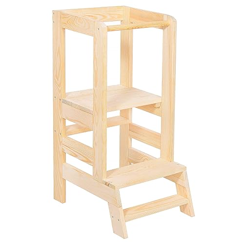 SPRINGOS Kitchen Helper pour Enfants 90x39x52 cm Tour d'apprentissage Tour