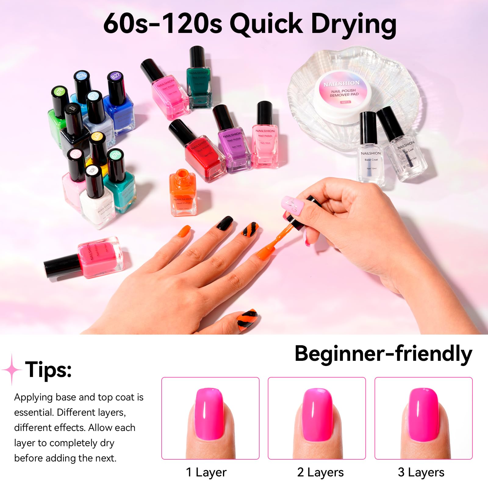 Nailshion Air-Dry Non-Gel Nail Polish