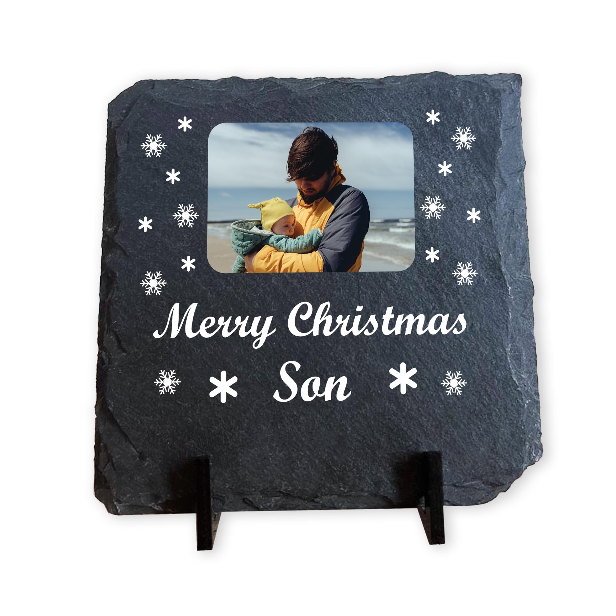 Red Ocean Merry Christmas For Son Slate Sign Photo Plaque Son For Christmas From Dad Mum Present Novelty Keepsake