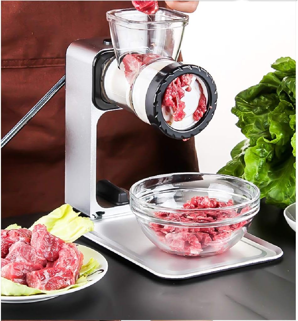 Manual Meat Grinder-Meat Mincer Grinder Hand-Power Food Chopper Mixer Blender to Chop Fruit Vegetable