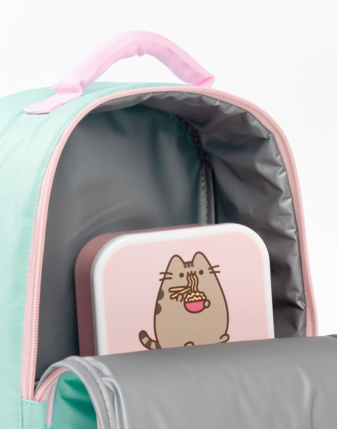 Pusheen the Cat Lunch Bag, Lunch Box and Drink Bottle Set | Snack Attack School Lunch Set for Girls | Pusheen Merch