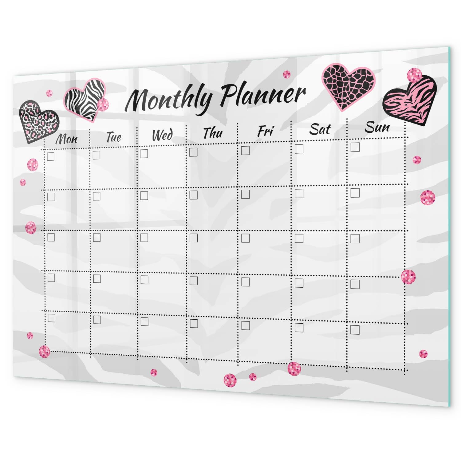 Lavagna per messaggi e note 90x60 cm | Agenda mensile di moda