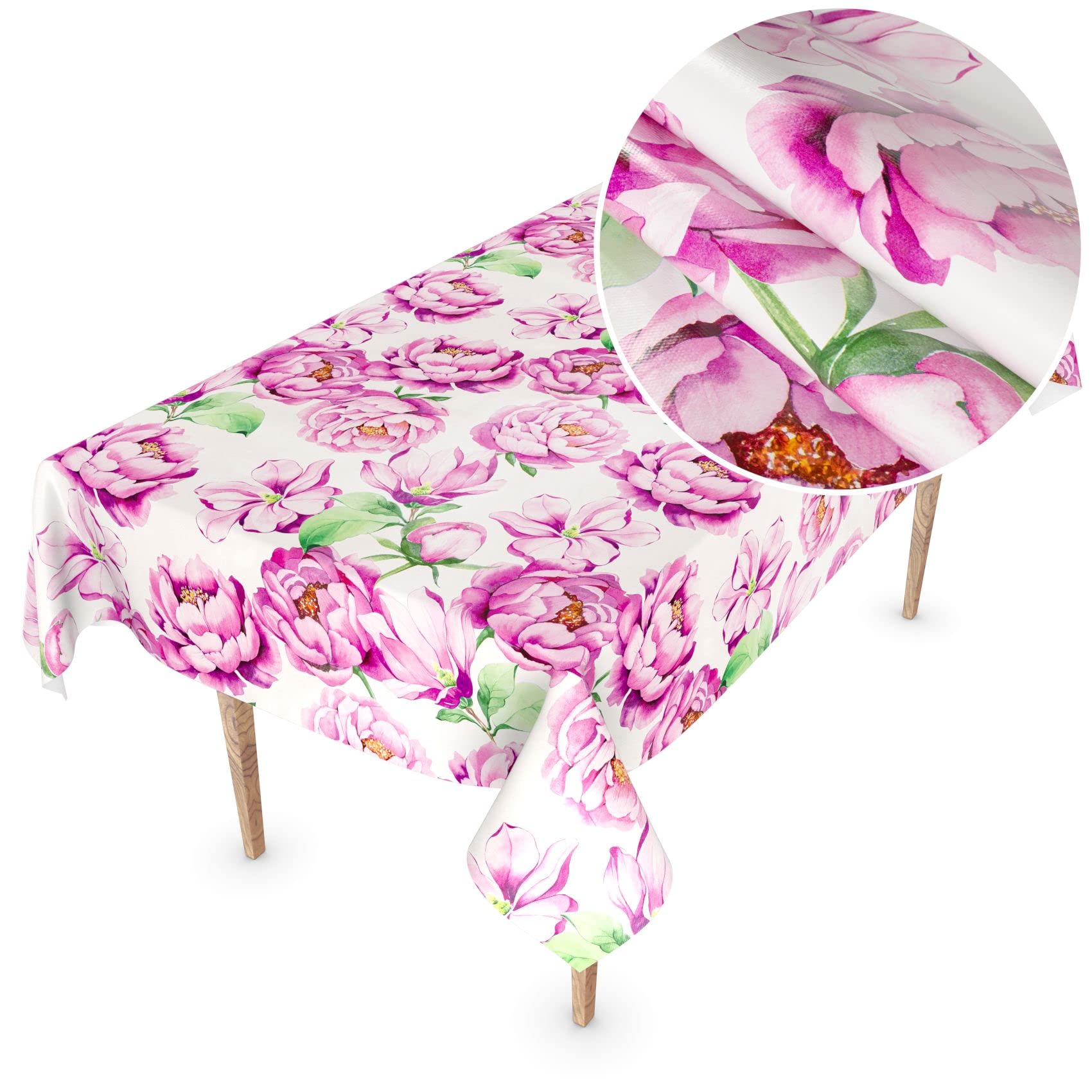 ANRO Wachstuch Tischdecke Sonnenblumen-Muster, 180 X 140 Cm Oval – Wasserdicht, Leicht Zu Reinigen