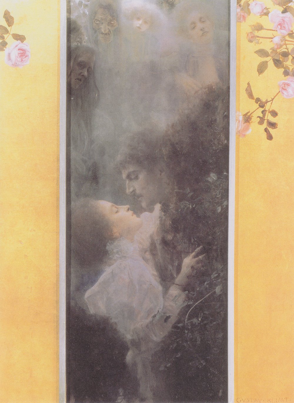Gustav Klimt Liebe 1895 affiche d'art de qualité musée Archival Matte