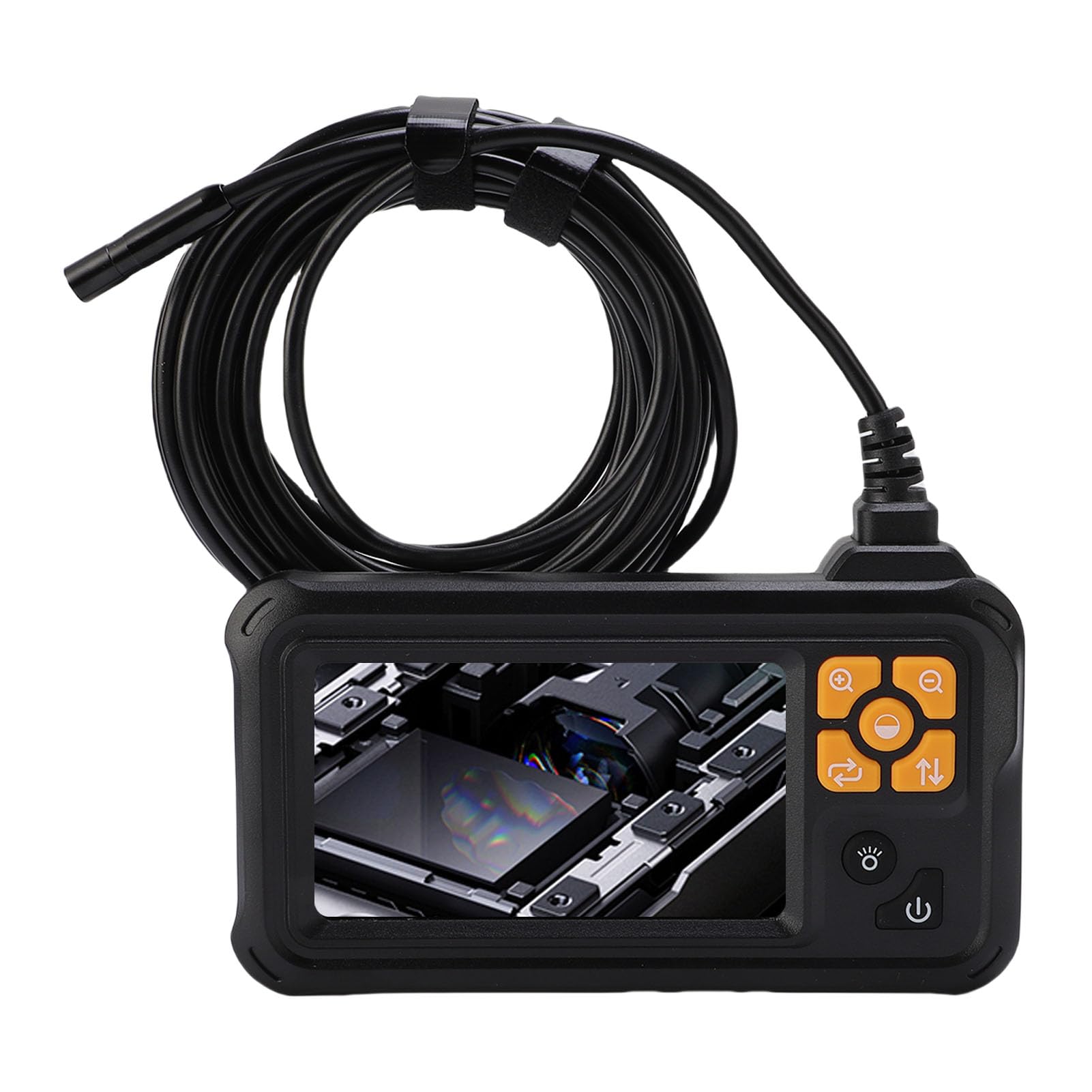 Fafeicy Kamera Endoskopowa z 4,3-calowym Ekranem LCD 1080P HD 8 Mm Półsztywny Kabel IP67 Wodoodporny do Kontroli Pojazdów i Domu (10 m / 32,8 stopy)