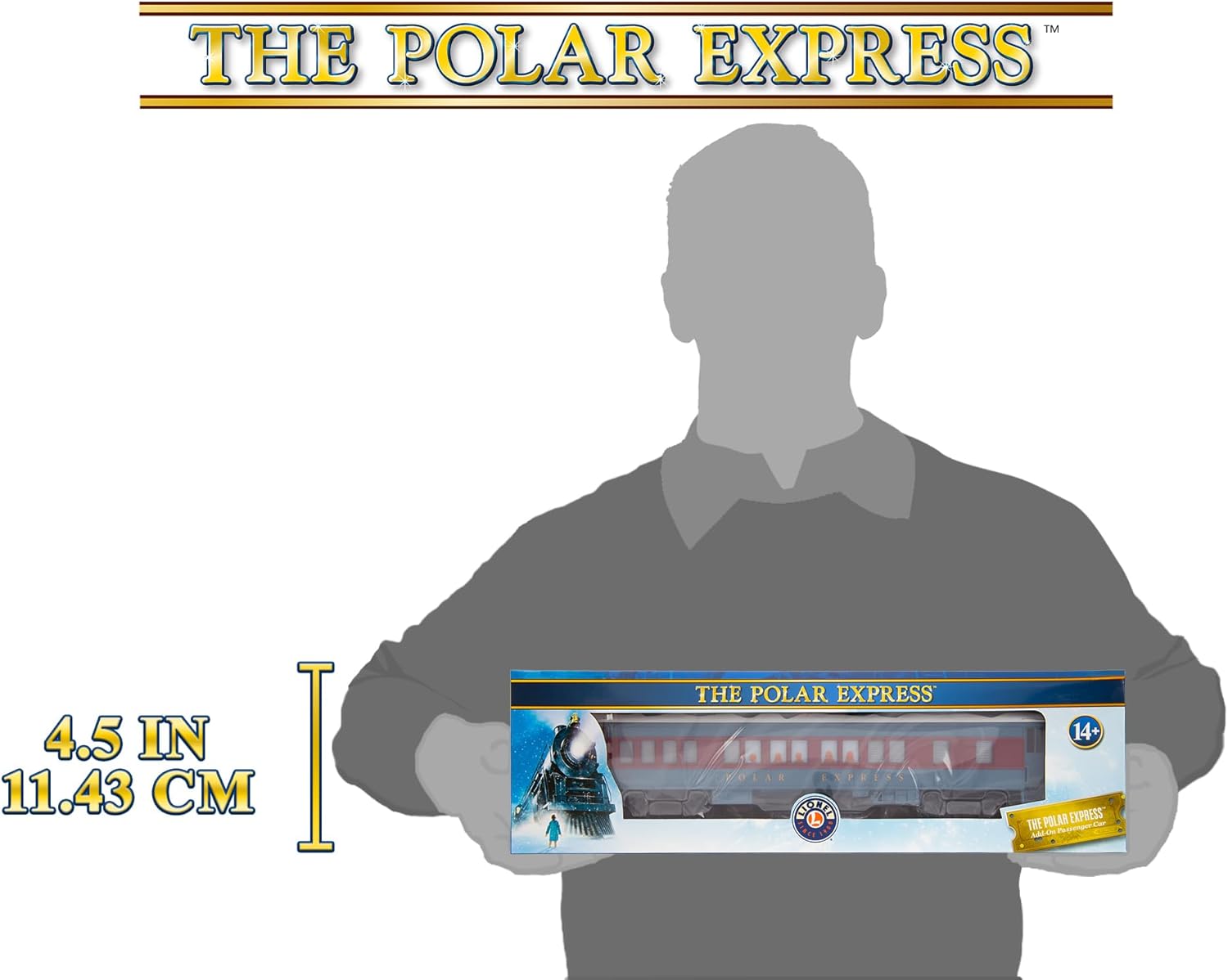 Lionel The Polar Express Disappearing Hobo Train Car, O Gauge Model Train Car with Illuminated Interior, Window Silhouettes, Operating Couplers, & Snow Detail, Ages 14+