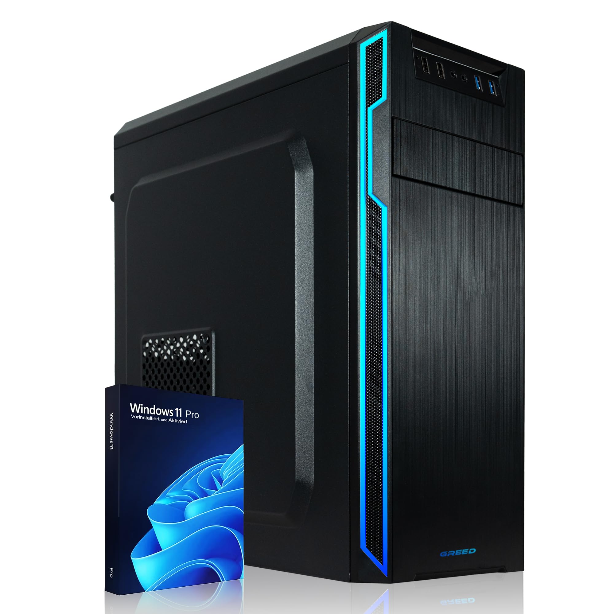Greed® Multimedia V2 PC con Intel Core i7 10700 - Ordenador de