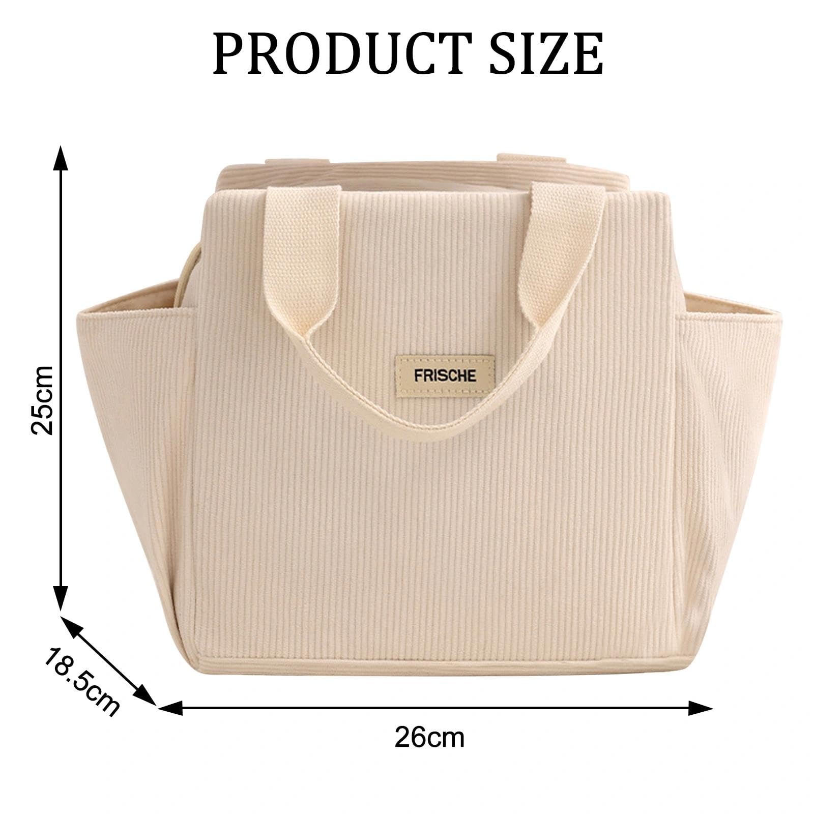 Borsa Termica Porta Pranzo per Donna e Uomo, Riutilizzabile Borsa Frigo Piccola, Borse Pranzo Termica Isolata, Lunch Bag per Lavoro/Ufficio/Scuola/Picnic/Viaggi (12L)