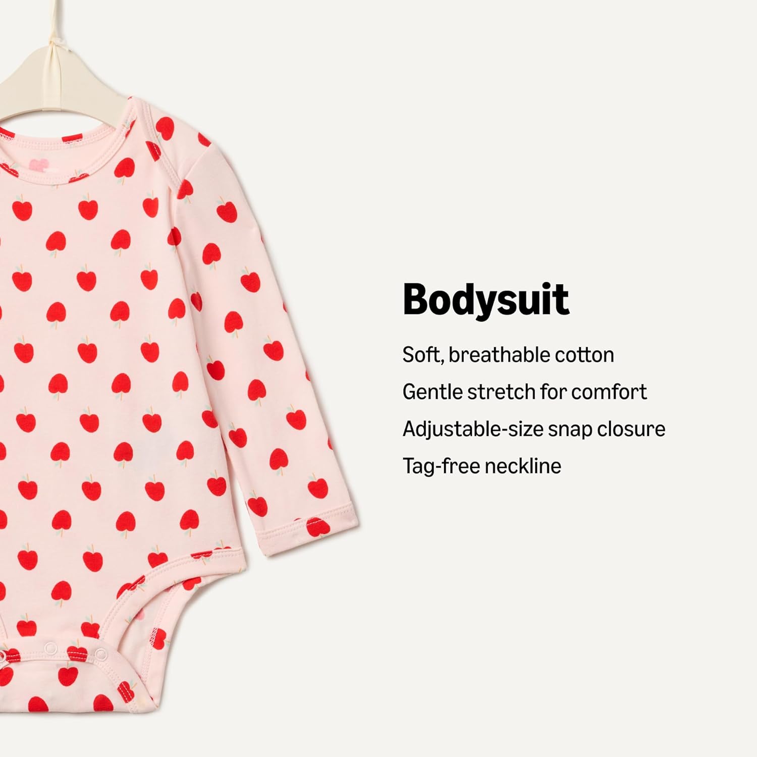 Amazon Essentials x Sofia Grainge Unisex Babies' Long Sleeve Crew Neck Bodysuit - Image 2