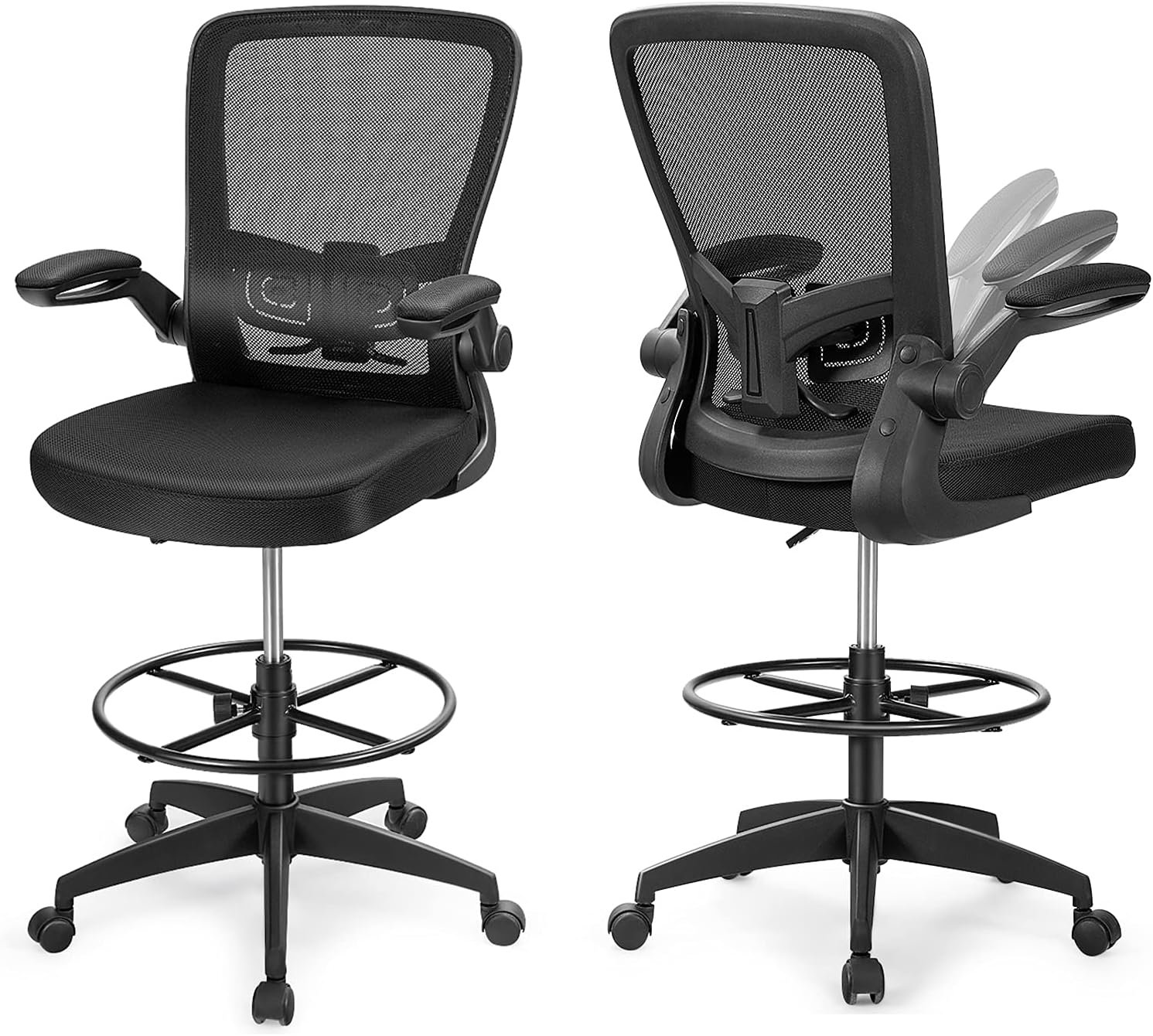 Giantex Drafting Chair High Back Office Chairs with