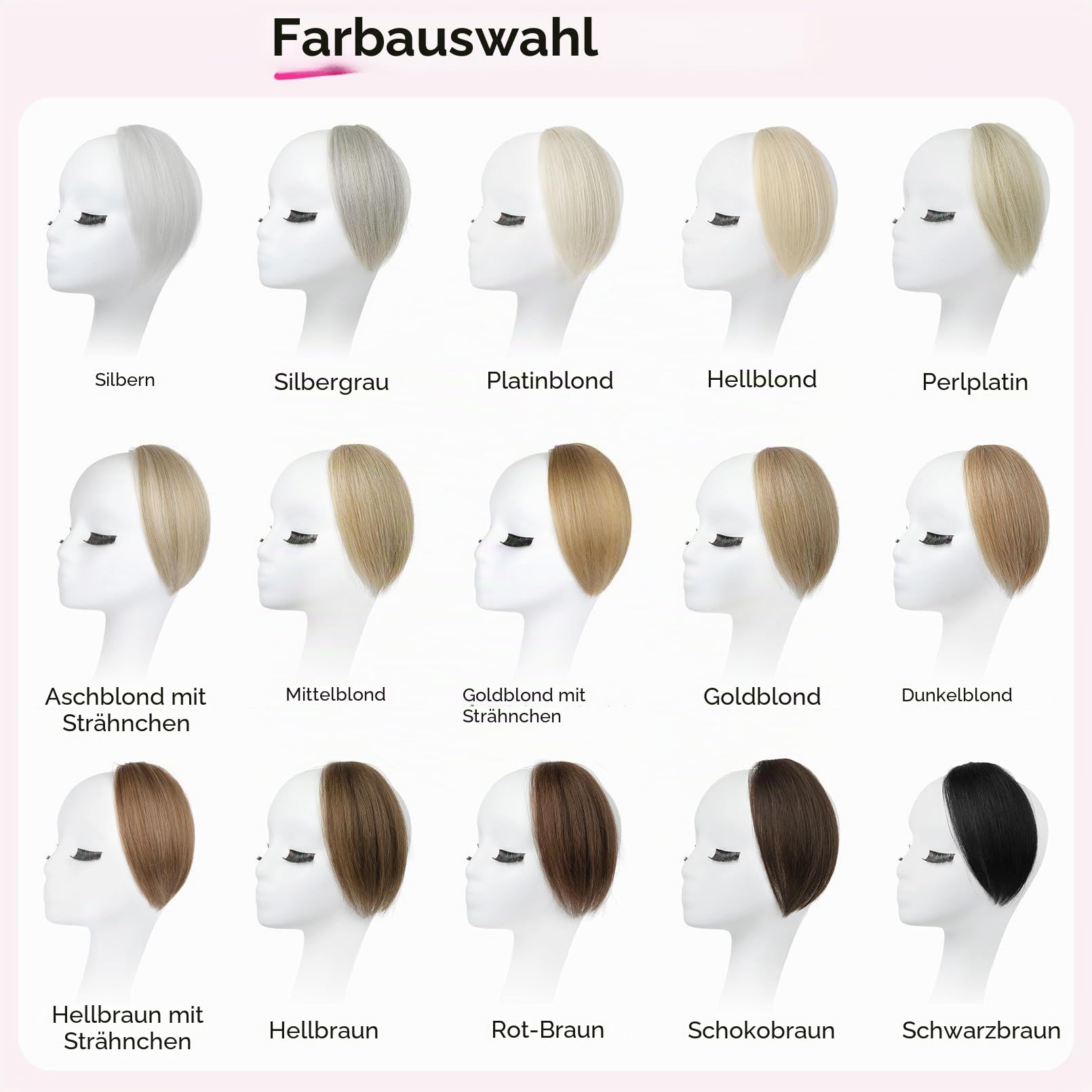 REECHO Clip in Haarteil für Volumen, 2tlg. 20cm Dicke Haarverlängerung für Frauen, Unsichtbare Clip-in Extensions für dünnes Haar & Oberkopf-Volumen, Hitzebeständige Kunstfaser (Vegan)