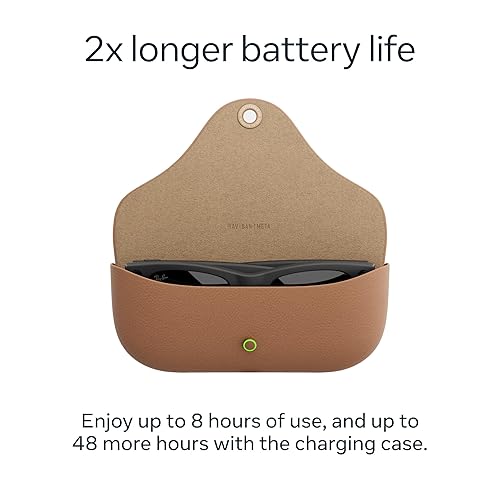 Miniatura 7 de Ray-Ban Meta (Gen 2), Wayfarer Large, Shiny Black Smart AI Glasses for Men, Women — 2X Battery Life — 3K HD Resolution — 12 MP Ultra-Wide Camera