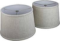 Vista 9 de FenchelShades.com - Juego de 2 pantallas de lámpara de 10 pulgadas de diámetro superior x 12 pulgadas de diámetro inferior x 8 pulgadas de altura