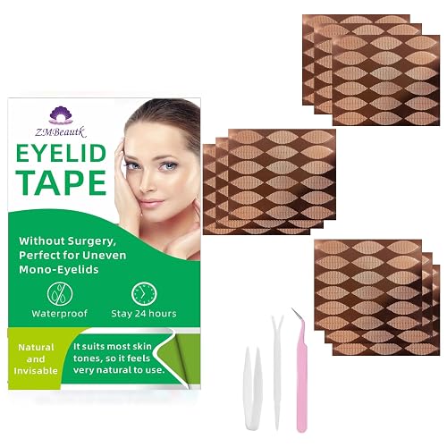 Natural Eyelid Tape Eyelid Lift Strips for Hooded Eyes 360PCS(3-5MM)