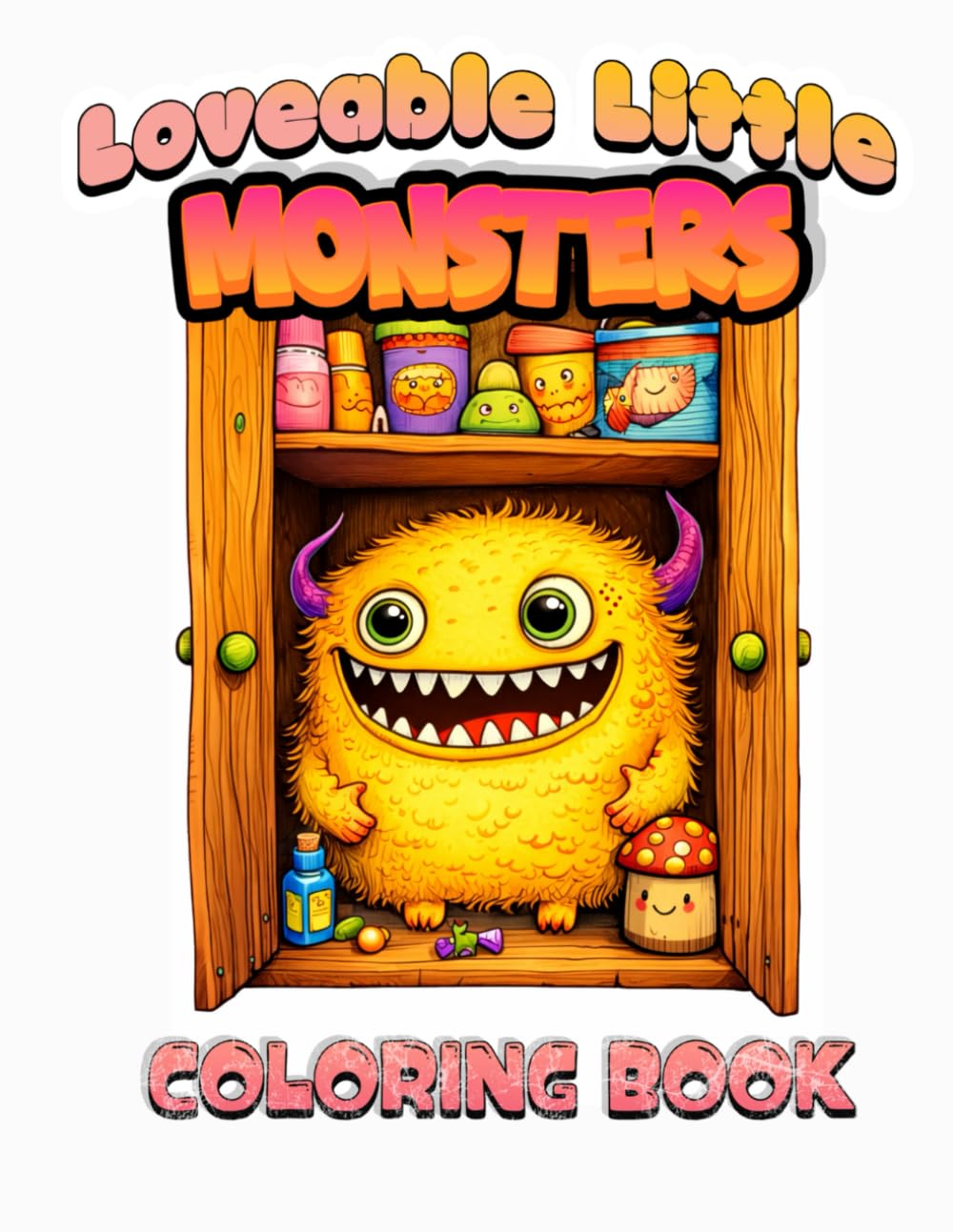 Cute Monster Coloring Book for Kids & Adults | 30 Fun & Adorable Monster Pages | Stress-Relief, Relaxing, and Creative Coloring | 8.5 x 11: 30 ... Book Pages Perfectly Fun for Kids & Adults