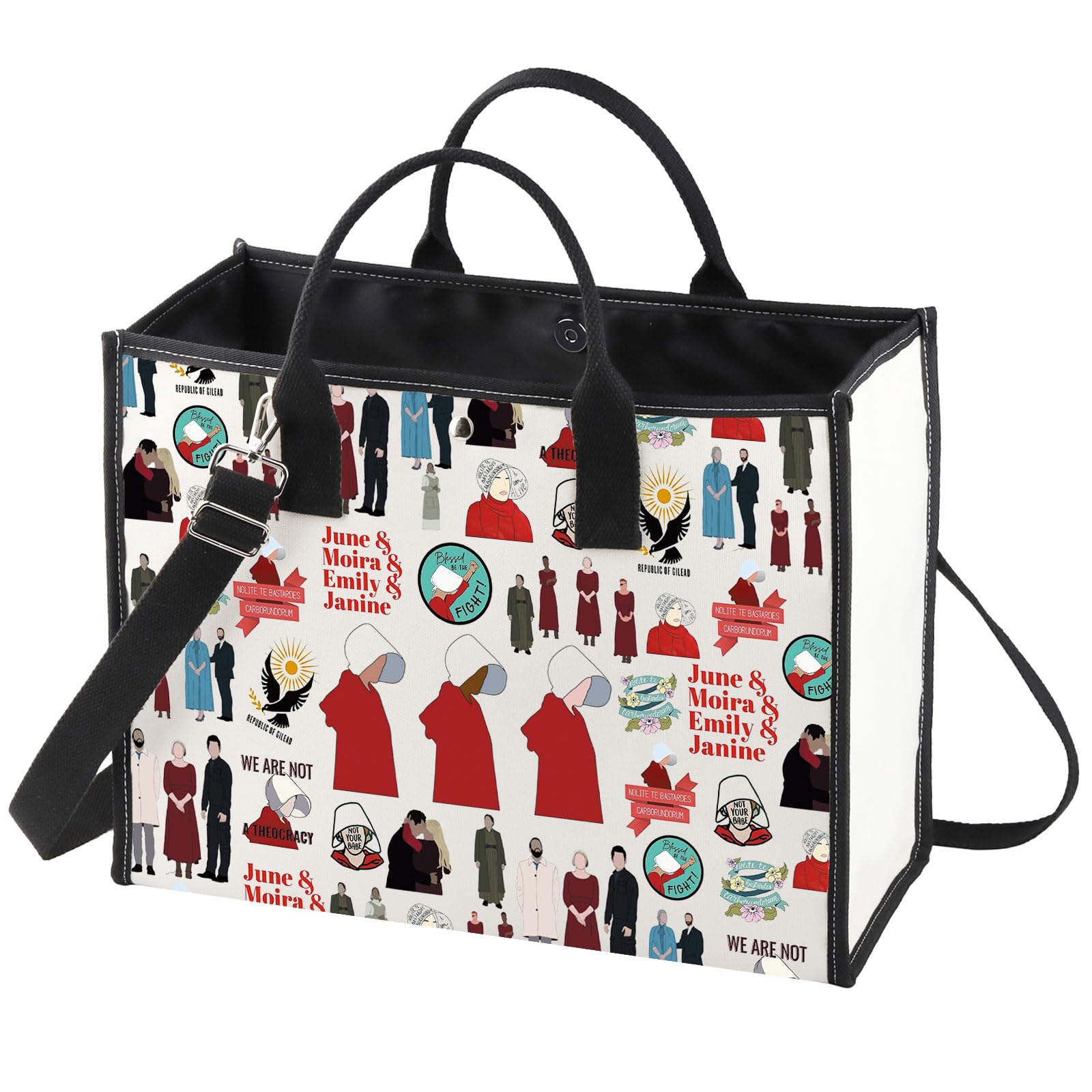 WZMPA Offred Tote Bag June ＆Moira＆Emily＆Janine Fans Gift Women's Rights Reusable Grocery Bag Offred Merch