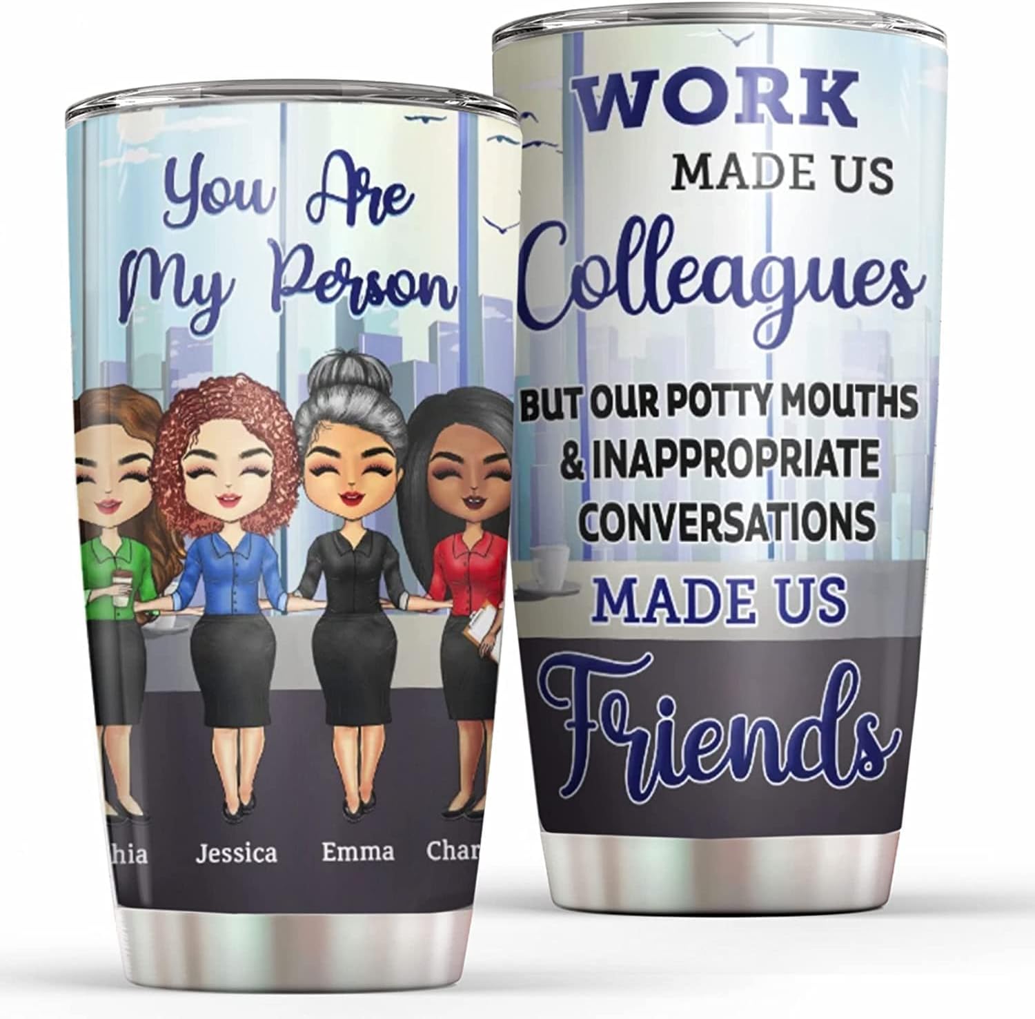 ORIWAVE Life Is Sweeter With A Sister Cup, Personalized Best Friends Mug/Tumbler, Sister Gift, Birthday Best Friend Gift