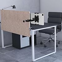 Vista 6 de Soporte para tablet debajo del gabinete, soporte para tableta de cocina, soporte para iPad para escritorio/mesa/tabla/silla, compatible