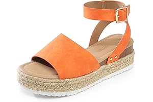 Women's Platform Espadrilles Casual Ankle Strap Wedge Sandals