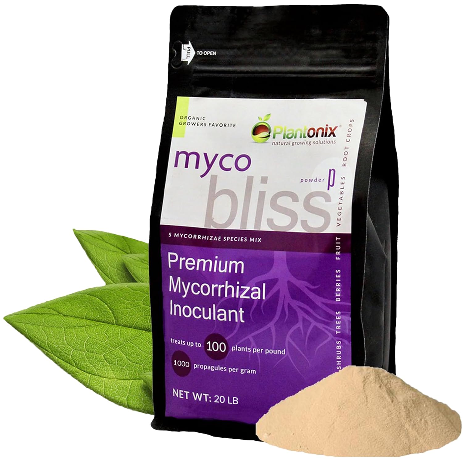 Myco Bliss Powder: 5-strain mycorrhizal inoculant for plants