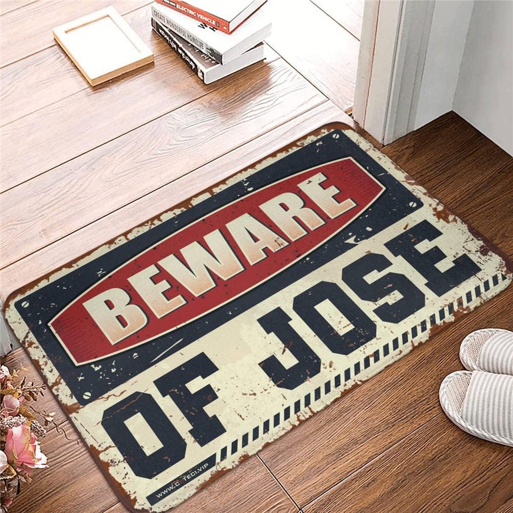 Cool Room Accessories for Teens Boys Beware of Jose Rug Welcome Mats Indoor Fall Doormat Outdoor(50X80CM)