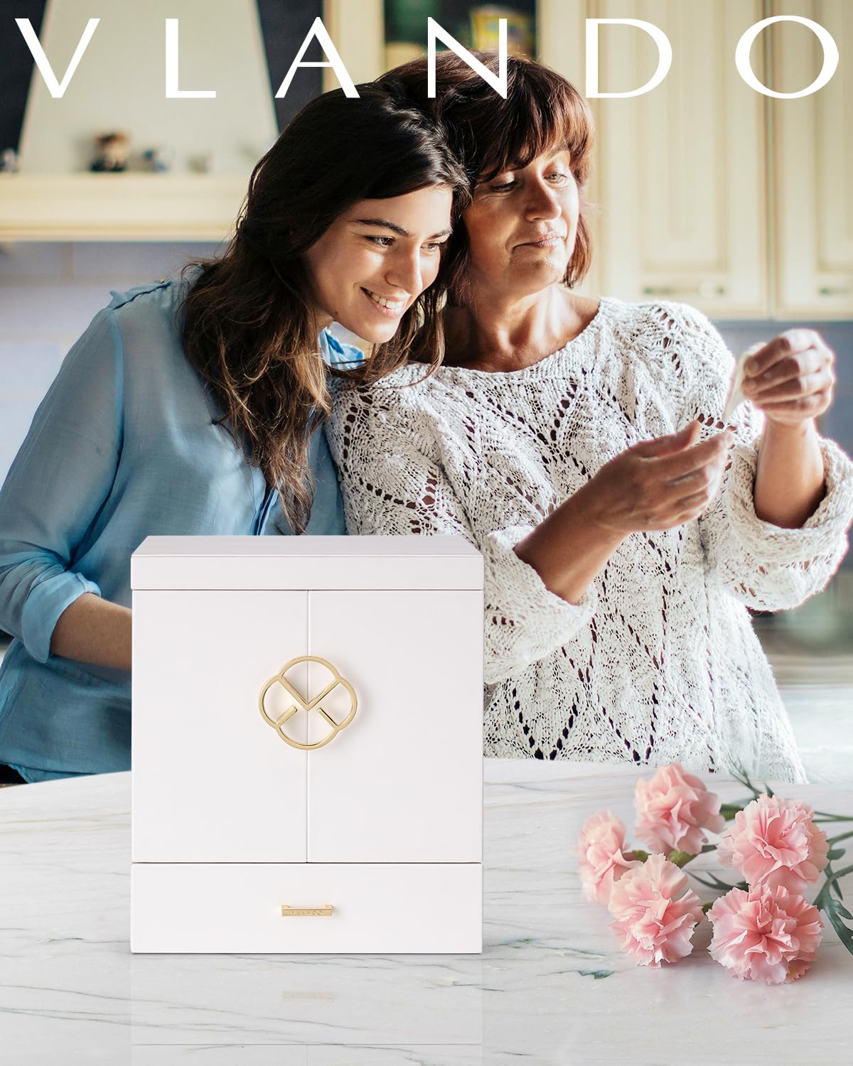 Vlando ブイランド 夢の唄 ジュエリーボックス 6層 vlando Amazon｜Vlando 夢の唄 ジュエリーボックス (white)｜ジュエリー収納